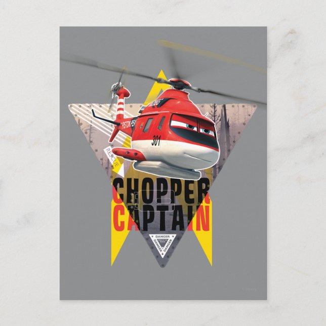 Blade Ranger Chopper Captain Postcard (Front)