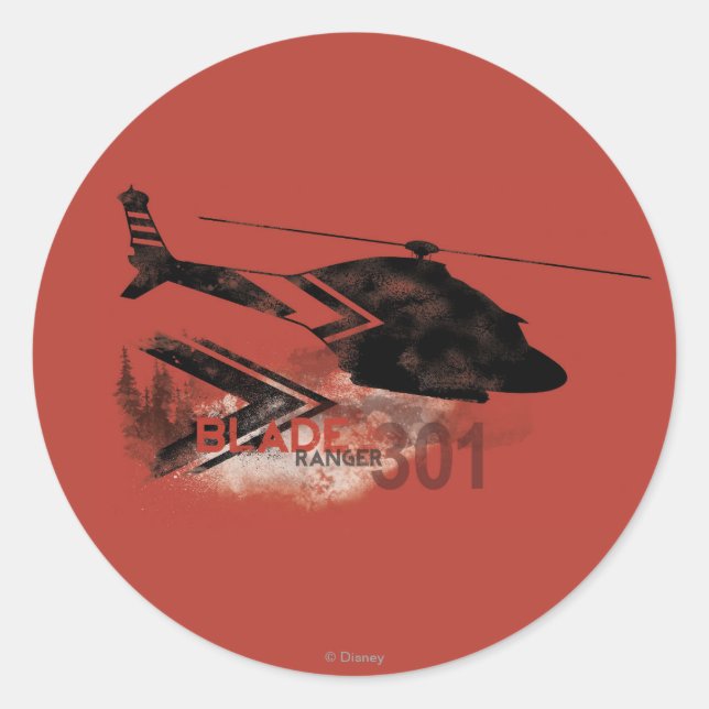 Blade Ranger Graphic Classic Round Sticker (Front)