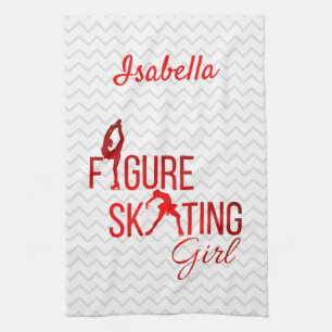 Blade Towel Figure skating girl red
