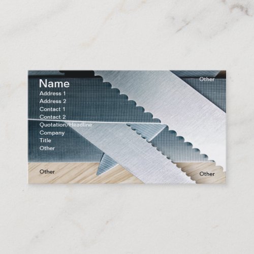 Blades Business Cards