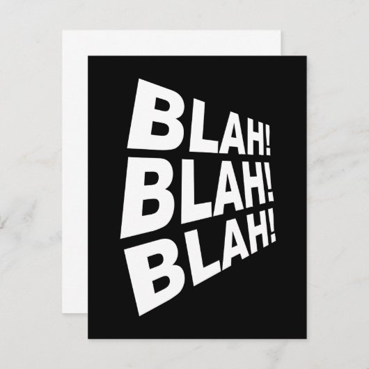 Blah Blah Blah (Front/Back)