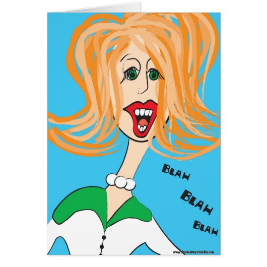 Blah, Blah, Blah Cards (Front)