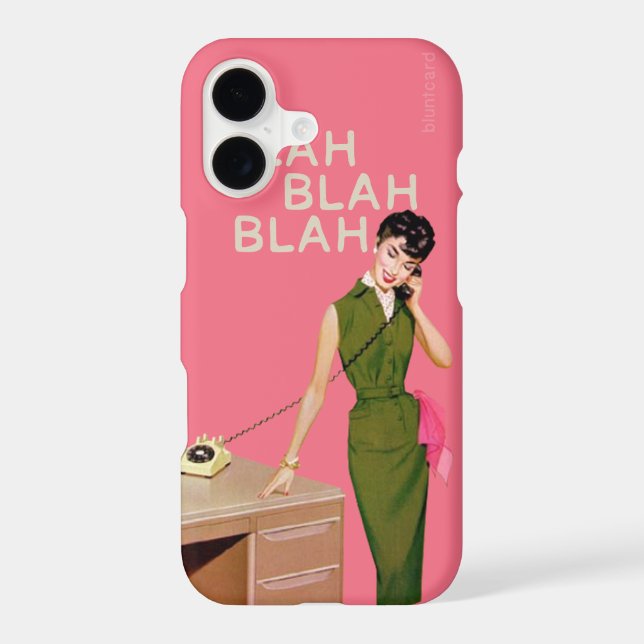 Blah Blah Blah Iphone Case (Back)