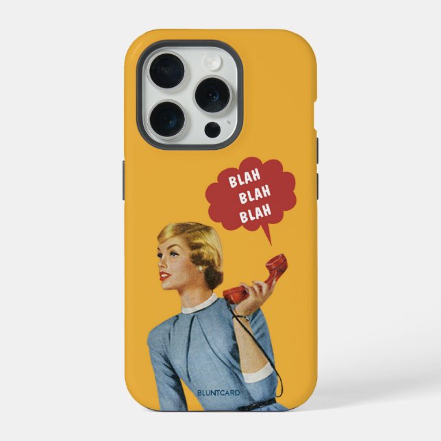 Blah Blah Blah iPhone Case (Back)