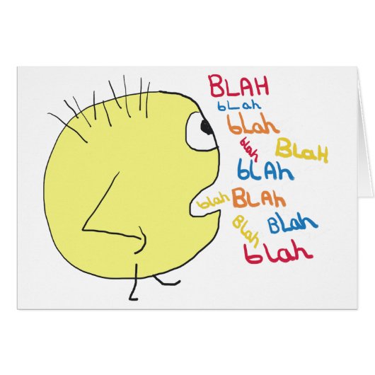 Blah Blah Cards (Front Horizontal)