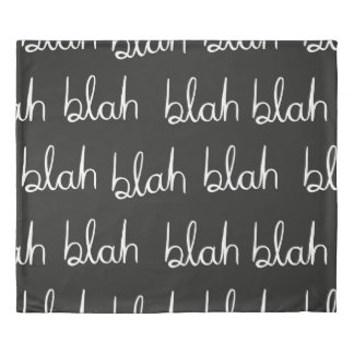 Blah blah seamless pattern. duvet cover