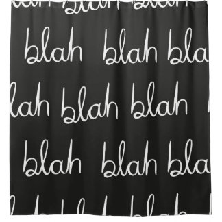 Blah blah seamless pattern.  shower curtain