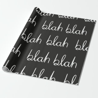 Blah blah seamless pattern. wrapping paper
