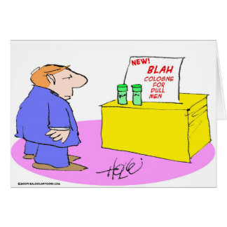blah cologne for dull men cards