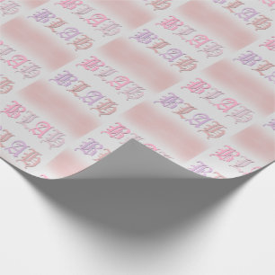 Blah pink purple and sand colored wrapping paper