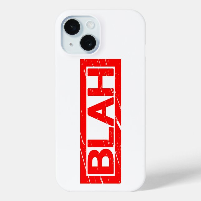 Blah Stamp Case-Mate iPhone Case (Back)