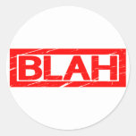 Blah Stamp Classic Round Sticker