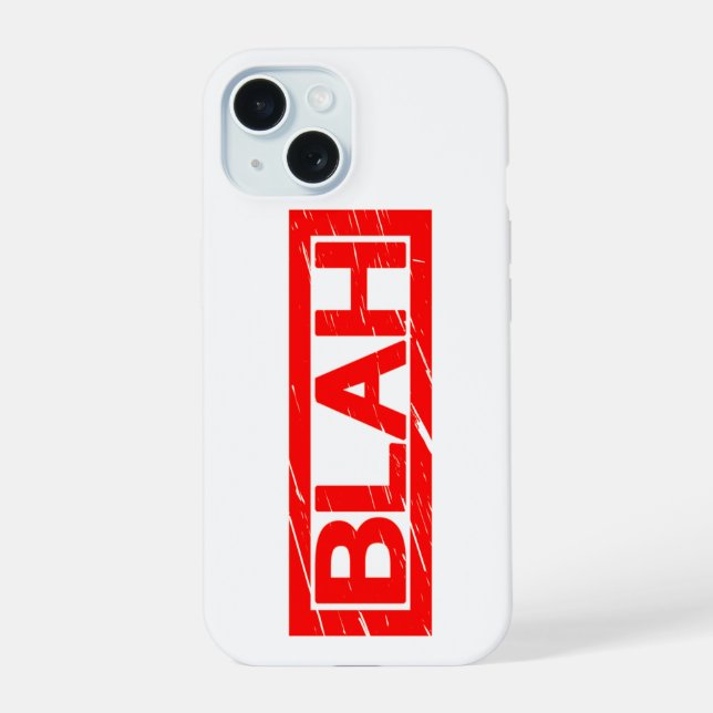 Blah Stamp Iphone Case (Back)
