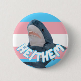 Blahaj Trans He/Him pronoun pin
