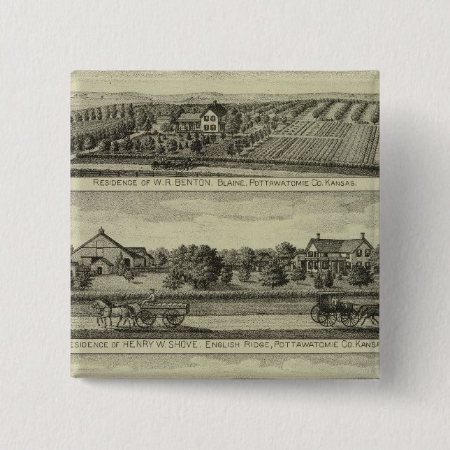 Blaine, Kansas Pinback Button (Front)