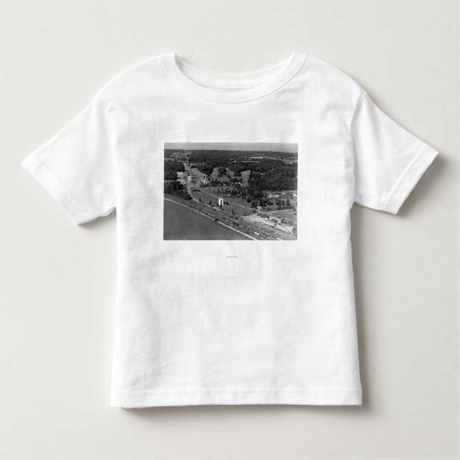 Blaine, WA Birds Eye View and Int. Peace Arch Toddler T-shirt (Front)
