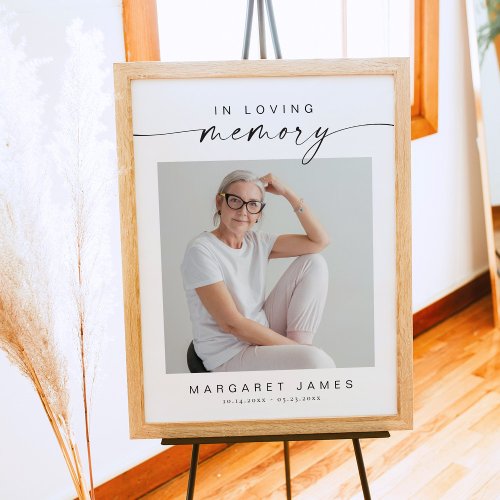 BLAIR Boho Photo Memorial Funeral Welcome