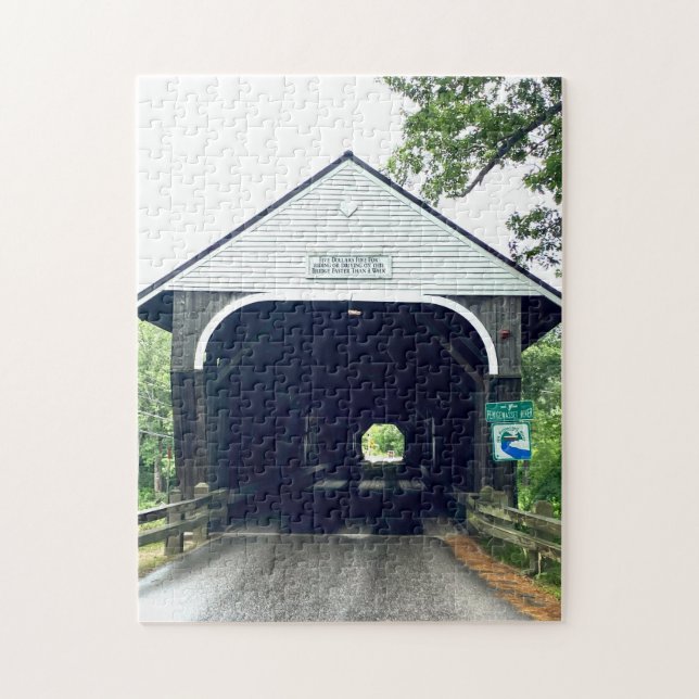 Blair Covered Bridge Jigsaw Puzzle (Vertical)