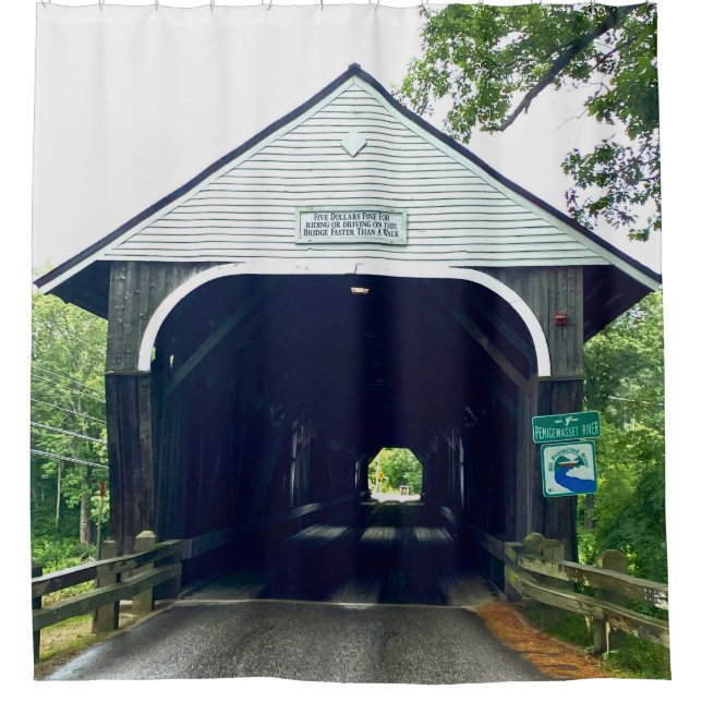 Blair Covered Bridge Shower Curtain (Front)