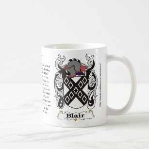 Blair Family Coat of Arms mug