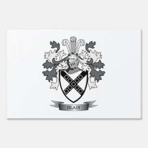 Blair Family Crest Coat of Arms Yard Sign