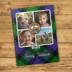 Blair Family Photo Collage Notebook