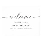 BLAIR Minimalist Boho Baby Shower Welcome Sign
