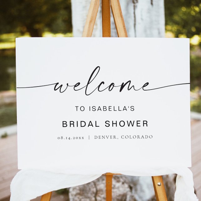 BLAIR Minimalist Boho Bridal Shower Welcome Sign (Creator Uploaded)