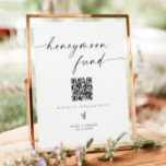 BLAIR Minimalist Boho Honeymoon Fund Wedding Sign<br><div class="desc">This printable honeymoon fun sign template features a modern minimalist design and fully editable wording. The simple black and white color combination makes it the perfect addition to any event. Use this sign for your minimalist or contemporary wedding. Pair with other items from the ADELLA Collection for a cohesive look....</div>