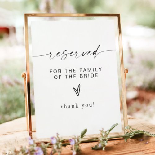 BLAIR Modern Bohemian Reserved for Family of Bride Poster