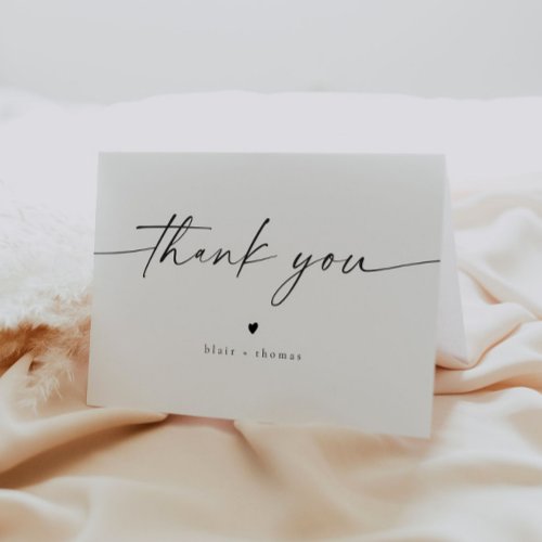 BLAIR Modern Minimalist Boho Thank You Card