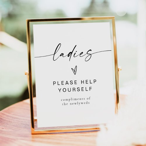 BLAIR Modern Minimalist Ladies Bathroom Toiletry  Poster