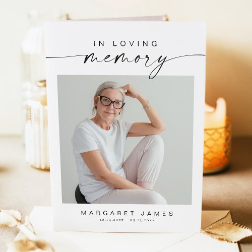 BLAIR Modern Minimalist Memorial Funeral Program