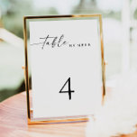 BLAIR Modern Minimalist Wedding Table Number Card<br><div class="desc">This table number features a modern bohemian handwritten font and simple minimalist design. Easily change the number to create all your table numbers. All colors are editable. Pair with anything in the BLAIR Collection for a cohesive look.</div>
