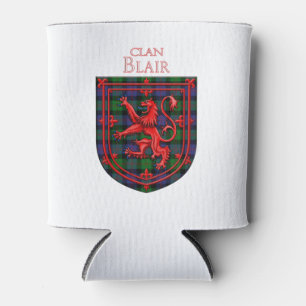 Blair Tartan Scottish Plaid Lion Rampant Can Cooler