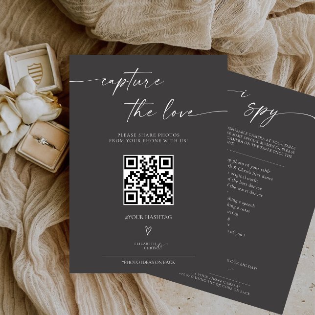 BLAIRE Modern Calligraphy I Spy Wedding Game Menu (Creator Uploaded)