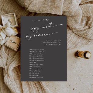 BLAIRE Modern Spy Wedding Photo Hunt Game Program