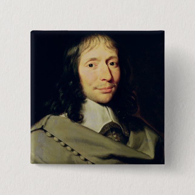 Blaise Pascal Pinback Button (Front)
