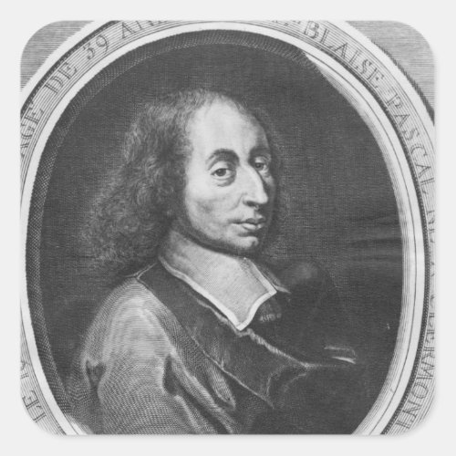 Blaise Pascal Square Sticker