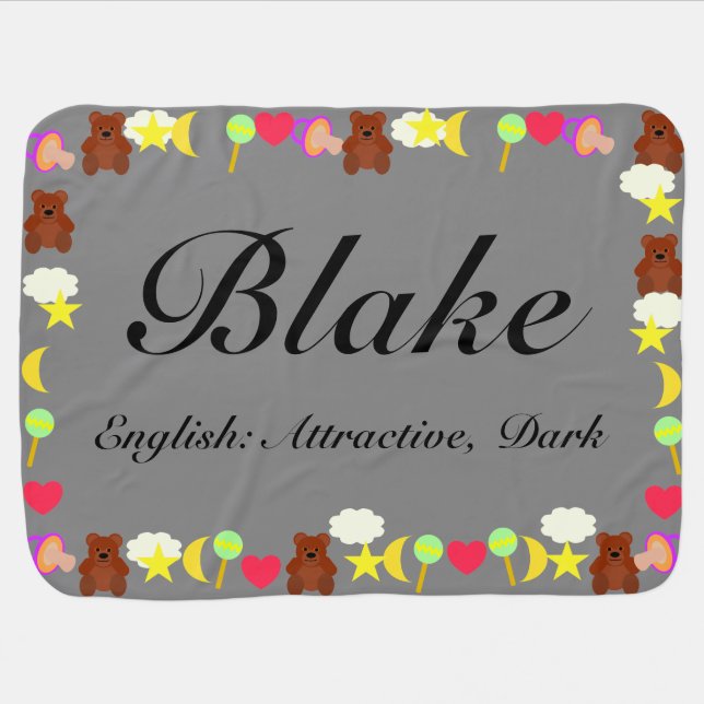 Blake Baby Blanket Template (Horizontal)