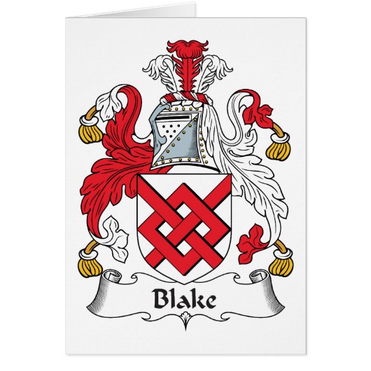 Blake Family Crest Cards (Front)