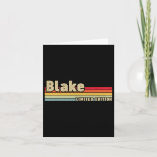 Blake Gift Name Personalized Birthday Funny Christ Card