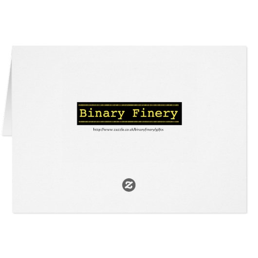 Blake in Binary Card (Back Horizontal)