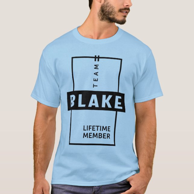 Blake Personalized Name Birthday Gift T-Shirt (Front)