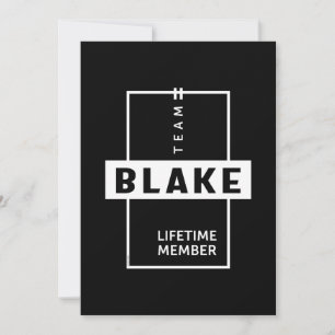 Blake Personalized Name Birthday Gift Thank You Card