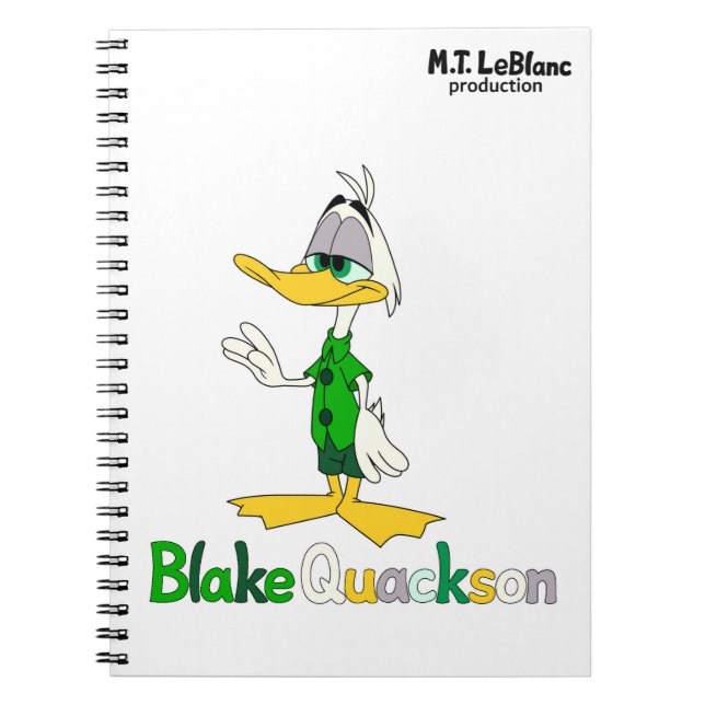 Blake Quackson  Notebook (Front)