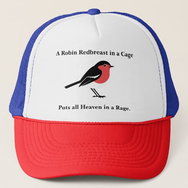 Blake Robin Quote Animals Baseball Hat (Front)