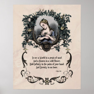 Blake "To See a World" Victorian Poetry Art 16x20 Poster