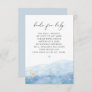 BLAKELY Dusty Blue Watercolor Books for Baby Card