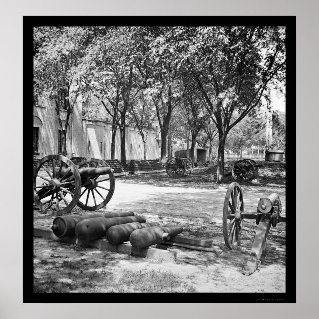 Blakely Guns and Ammunition in Charleston 1865 Poster (Front)